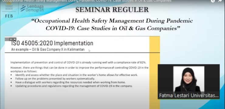 Seminar Reguler LD: Manajemen Keselamatan dan Kesehatan Kerja di Perusahaan Minyak dan Gas